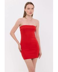 Hiccup - Strapless Bodycon Mini Dress - Lyst