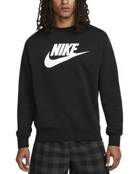 Nike - Dq4912 Sweatshirt Sportswear Club Fleece Crew Neck Pullover Jumper New - Lyst