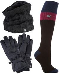 Heat Holders - Ladies Ski Set Neck Warmer Gloves & Thermal Ski Socks Winter Wear - Lyst