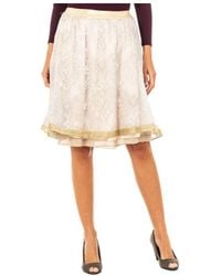 La Martina - Womenss High Elastic Waist Skirt With Chiffon Lining Jwkg01 - Lyst