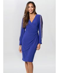 Gina Bacconi - Ceri Jersey Dress With Diamante Detail - Lyst
