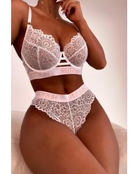 Hustler - Branded Lace Brief - Lyst