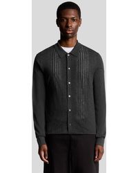 Lyle & Scott - Wool Blend Cable Knit Shirt - Lyst