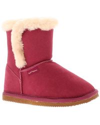 Hush Puppies - Ashlyn Genuine Suede Bootie Slippers Rose - Lyst