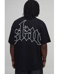 BoohooMAN - Tall Oversized Star Printed T-Shirt Cotton - Lyst