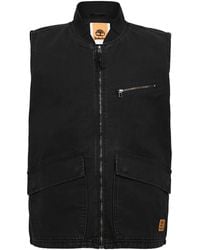 Timberland - Washed Canvas Gilet - Lyst