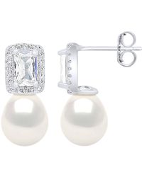 Ateliers Saint Germain - Hanging Earrings Real Cultured Freshwater Pearls Pear 8-9 Mm - Lyst