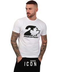 DSquared² - Maple Leaf Logo T-Shirt - Lyst