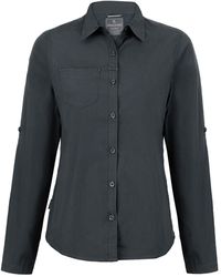 Craghoppers - Ladies Expert Kiwi Long-Sleeved Shirt (Carbon) - Lyst
