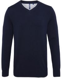 Asquith & Fox - Cotton Rich V-Neck Sweater (French) - Lyst
