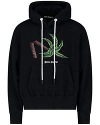 Palm Angels - Broken Tree Hoodie Cotton - Lyst