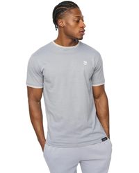 Crosshatch - Preece T-Shirt (Steel) Cotton - Lyst