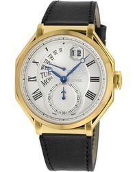 Gv2 - Marchese Swiss Quartz Dial, Genuine Handmade Italian Leather Watch - Lyst