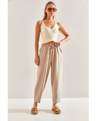 Bianco Lucci - Relaxed Fit Pants - Lyst