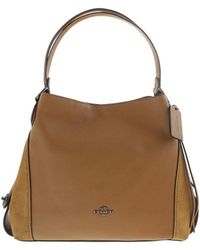 COACH - Edie 31 Pebbled Leather Shoulder Bag - Lyst
