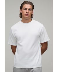 BoohooMAN - Essential Regular Fit Waffle T-Shirt - Lyst