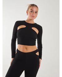 Pink Vanilla - Popcorn Scoop Racer Long Sleeve Top - Lyst