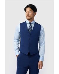 Limehaus - Single Breasted Five Button V-Neck Regular Suit Waistcoat - Lyst