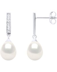 Ateliers Saint Germain - Earrings Real Cultured Freshwater Pearls Pear 7-8 Mm - Lyst