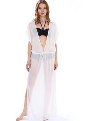 Freya - Diva Plunge Neck Maxi Beach Dress - Lyst