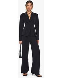 Boohoo - Tailored Straight Leg High Waisted Trouser - Lyst