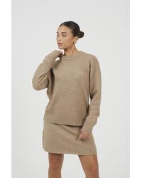 Brave Soul - Knitted Jumper And Mini Skirt Set - Lyst