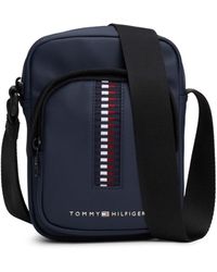 Tommy Hilfiger - Accessoires Croporate Geweven Reporter Tas In Blauw - Lyst