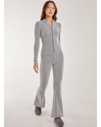 Pink Vanilla - Two Tone Ribbed Flares - Lyst