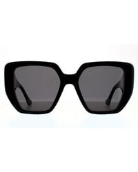 Gucci - Zonnebril GG0956S 003 Zwart Grijs - Lyst