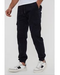 Threadbare - 'Belfast' Cotton Jogger Style Cargo Trousers With Stretch - Lyst