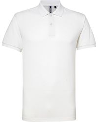 Asquith & Fox - Short Sleeve Performance Blend Polo Shirt - Lyst