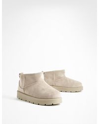 Boohoo - Ultra Mini Faux Fur Lined Boots - Lyst