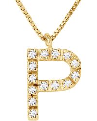 Diadema - Collar Abc Diamonds 0,07 Cts Letter "o" 18 Karaats Geel Goud - Lyst