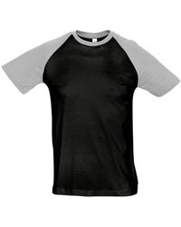 Sol's - Funky Contrast Short Sleeve T-Shirt Marl) Cotton - Lyst