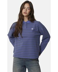 Good For Nothing - Striped Monogram Long Sleeve Polo - Lyst