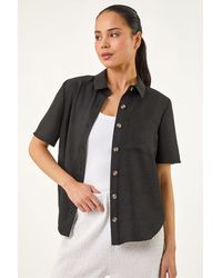Roman - Petite Button Up Pocket Shirt - Lyst