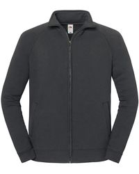 Fruit Of The Loom - Adult Sweat Jacket (Light Graphite) - Lyst