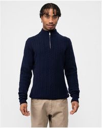 Oliver Sweeney - Glanlough Cable Knit 1/4 Zip Jumper - Lyst