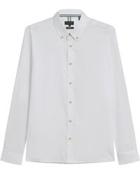 Ted Baker - Allardo Regular Premium Witte Oxford-Overhemd - Lyst