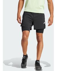 adidas Originals - Gym Training 2-In-1 Shorts - Lyst