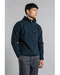 Kensington Eastside - Zip-Through Hooded Fleece With Sherpa Lining - Lyst