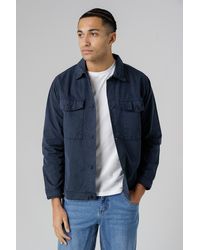 Monkee Genes - Organic Cotton Relaxed Overshirt With Utility-Style Pockets - Lyst