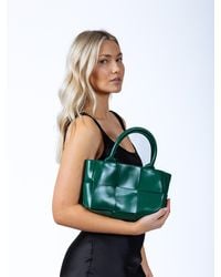 SVNX - Woven Faux Leather Grab Bag - Lyst