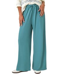 Roman - Crinkle Texture Tie Front Trouser - Lyst