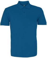 Asquith & Fox - Plain Short Sleeve Polo Shirt (Peacock) - Lyst