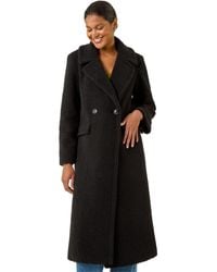 Roman - Borg Single Breasted Coat - Lyst