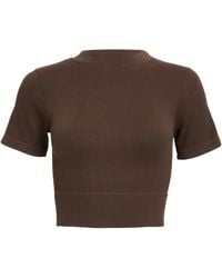 Quiz - Seamless Crop Top Nylon - Lyst