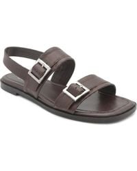 Jones Bootmaker - Haniya Leather Dual Buckle Fasten Sandals - Lyst