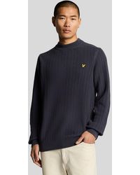 Lyle & Scott - Ribbed Mock Neck Jumper - Lyst