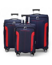 Infinity Leather - Expandable Soft Shell Suitcase 8 Wheel Luggage Travel Light Carry On Cabin Bag Softshell - Lyst